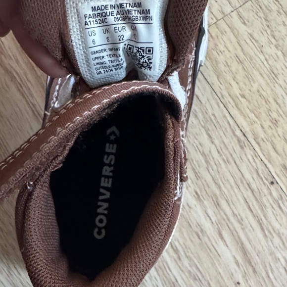 Brown Kids High-Top Sneakers - Picture 5 of 5